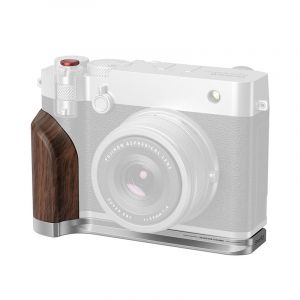 Smallrig Grip gris avec poignée en bois compatible avec Fujifilm GFX100RF