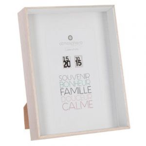 Image de Cadre Photo "3D" 10x15cm Blanc Prix