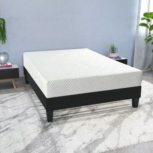 LITERIE | Ensemble Absolu 140x190 cm | Matelas Mémoire de forme + Sommier Bois | Ferme Bellecour