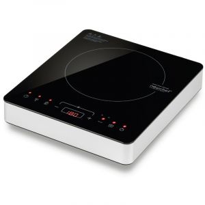 NEWCHEF-Plaque à induction portable Go2000 (2000W) 10 puissances, 3 programmes préconfigurés et écran LED électrique avec Temp Noir - Noir