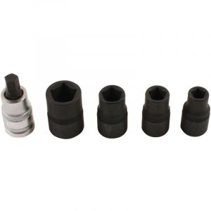 Douille a choc pentagonales et embout 5 pans carre 1/2 - laser tools - laser tools