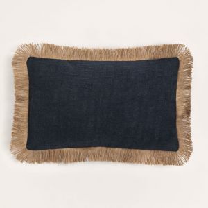 Coussin Rectangulaire en Coton (30 x 50 cm) Paraiba SKLUM Noir 30 cm