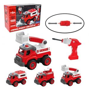 Lexibook Set de camions de pompiers 3-en-1 Crosslander Fireman