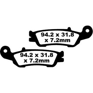 EBC Patins Frein Fa-tt Series Carbon Fiber Fa450tt One Size Black