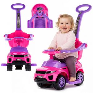 Sun Baby Porteur Enfants Voiture à Pousser Sport Car Rose