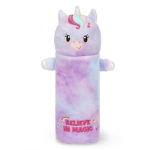 Legami Trousse Super Soft, Thème Licorn, Étui Moelleux, Carton avec Dessin à colorier Inclus, 100% Polyester, Super Doux étui