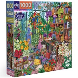 Eeboo Puzzle 1000 Pièces Alchemist's Greenhouse - Puzzle Adulte 1000 Pièces - Dimensions 58.5 cm x 58.5 cm