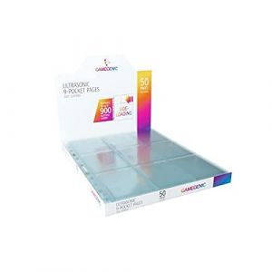 Gamegenic Gamegen!c- Ultrasonic 9-Pocket Pages Sideloading Display (50), Couleur Transparente GG3015