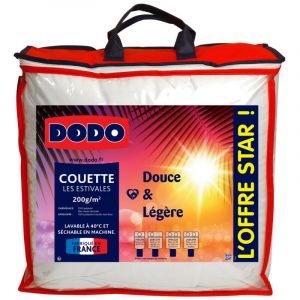Dodo Couette l&eacute;g&egrave;re 100% Polyester Fibre recycl&eacute;e CIRCUL&rsquo;AIR D 220x240 cm pour lit 2 places