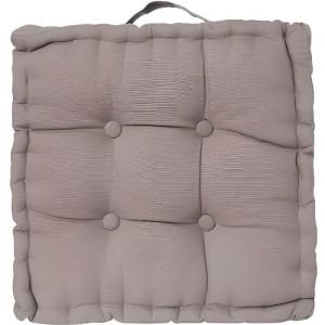 Atmosphera Coussin de sol 40 x 40 x 8 cm - Couleur: Coussin de sol Gris-Gris$Gris