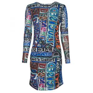 Desigual Robe courte VEST_LETTERING Multicolore - Taille S,M,L,XL,XS