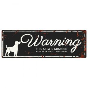 Panneau d'affichage attention au chien N D&D Home