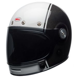 Image de Bell Casque intégral Bullitt Carbon Gloss blanc/carbon pierce - S