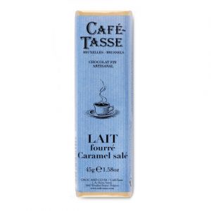 Image de Barre de chocolat au lait fourée caramel salé 45g