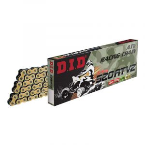 Cha&icirc;ne de transmission D.I.D 520 ATV2 or/noir 94 maillons