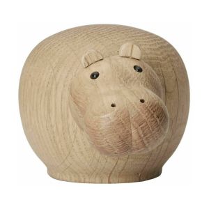 Hippopotame en chêne 6,9 cm Hibo - Woud