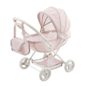 Teamson Poussette Jogging pour Poupée, 65cm, Rose/Gris
