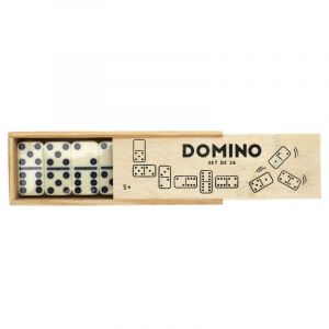 Image de Jeu de Société "Domino" 5cm Ivoire & Noir Prix