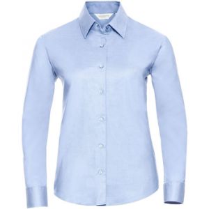 Russell Collection - Chemisier à manches longues - Femme (2XL) (Bleu clair) - UTBC1022