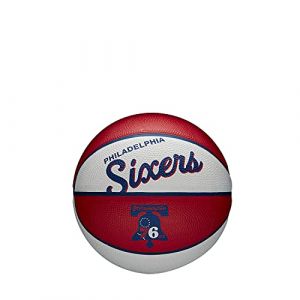 Wilson Mini ballon Philadelphia 76ers Nba Team Retro 2021/22 - blanc/rouge - TU