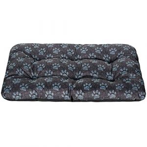 SuperKissen24. Tapis pour Chien Coussin Chien Coussin pour Chien Petit Moyen et Grand - Matelas Chien Lavable et Imperméable - Pattes de Lin M