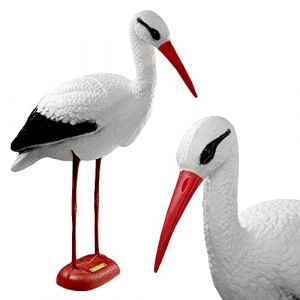 Kadax - Figurine de Jardin Décoration Cigogne Debout pour Jardin Grand xXL