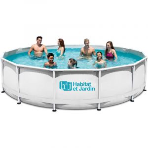Habitat et Jardin Piscine tubulaire Elite - Ø 5,49 x 1,32 m - Sans filtration