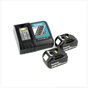 Makita Dtm 51 Rfj Découpeur-ponceur Multifonctions Sans Fil 18v Li-ion + 2x Batteries Bl 1830 3,0 Ah Li-ion + Chargeur Rapide Dc 18 Rc + Coffret Makpac