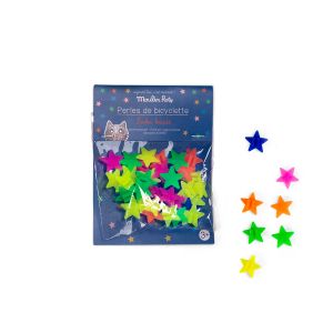 Perles étoiles pour rayons de vélo Aujourd'hui c'est mercredi Moulin Roty