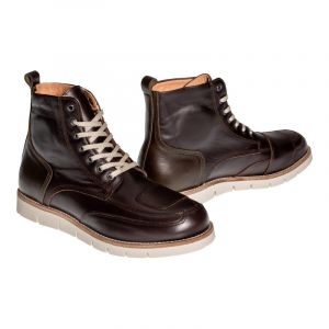 Helstons Chaussures moto Liberty Cuir Aniline Ciré marron/kaki- 41