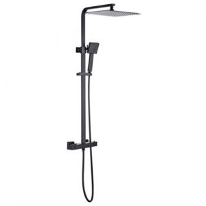 Oceanic Colonne de douche Mitigeur thermostatique corps froid Pomme haute carrée 30 30 c