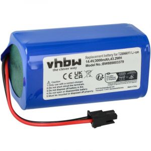 Vhbw Batterie compatible avec Ultenic T10 Elite robot électroménager (3000mAh, 14,4V, Li-ion)