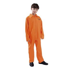 Ruedelafete D&eacute;guisement prisonnier orange am&eacute;ricain taille 4/6 ans