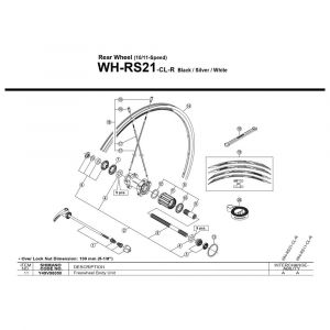 Shimano CORPS DE CASSETTE 10-9V. RS11-RS21-RS31