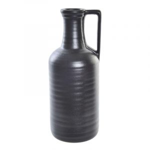 Dkd Home Decor - Vase Noir Porcelaine Moderne 13 x 13 x 32 cm