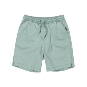 Quiksilver Taxer Youth 15" - Short de marche à taille élastique pour Garçon 8-16 Vert - Taille 8