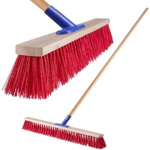 Kadax - Balai Brosse Street 80cm Balayeuse Nylon avec Bâton 160cm de Large