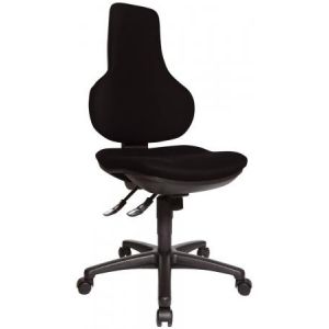 Topstar EPO20 BC0 - Siège de bureau Ergo Point SY, sans accoudoir, revêtement tissu, coloris noir