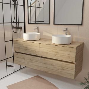 Aurlane Meuble salle de bain 140 cm