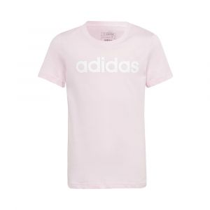 Adidas Tshirt Essentials Linear Logo Cotton Slim Fit Rose - Taille 13-14 Ans