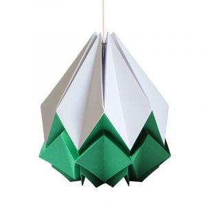 Suspension origami bicolore en papier taille M