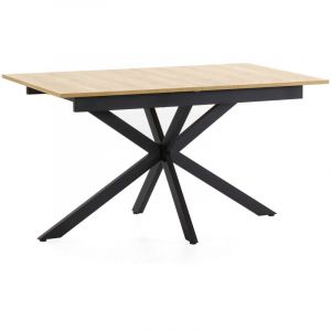 Table de salle &agrave; manger extensible Prato couleur ch&ecirc;ne, 140-180 cm