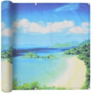 VidaXL Paravent de Balcon Tissu Oxford 90 x 600 cm Vue de lac