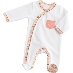 Sauthon Pyjama sans col Esmee BLANC