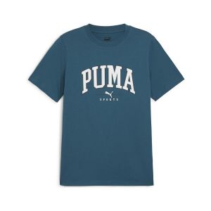 Puma Squad Big Graphic Tee Cold Green, pointure Small - ['Vert'] - Taille Small