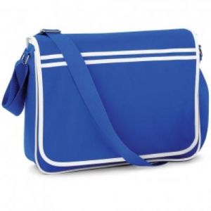 Sac sacoche bandoulière étudiant - loisirs - RETRO MESSENGER - BG71 - bleu roi