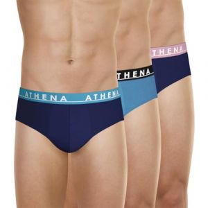 Athena Slip Easy Bleu Marine - Le Lot De 3 Slips