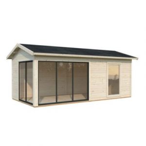 Abri Bois / Studio de jardin Amanda double vitrage SU 11,2m2