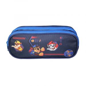 Bagtrotter trousse scolaire 2 compartiments pat'patrouille bleu