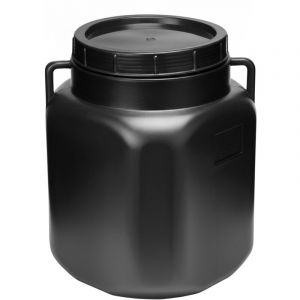Garronda 30 Liter R&eacute;cup&eacute;rateur d'eau de Pluie Carr&eacute; BPA-Free avec Couvercle R&eacute;servoir pour Choucroute et Salaison GD-0088, Noir